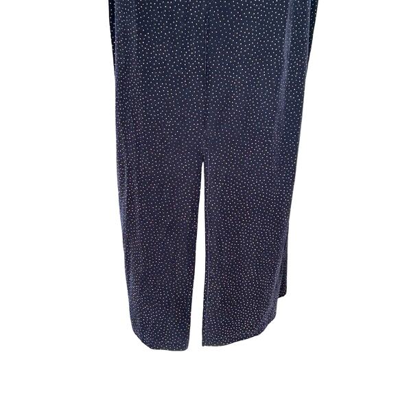 Y2K Black Velvet Silver Sparkle Sleeveless Maxi Dress S 4 6 Whimsigoth Witchy - Picture 8 of 9